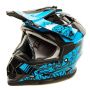 Мотошлем GTX 632S черный/синий YS без визора